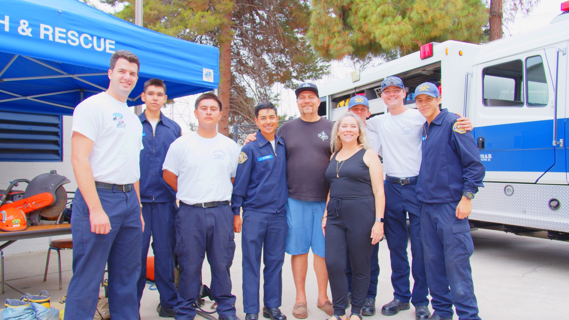 Sponsorship Photo - Josh, Pam and Search and Rescue Team